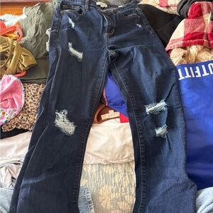 Women's Distressed Jeans